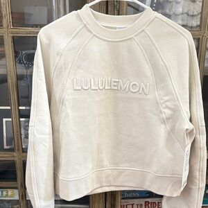 lululemon athletica Beige Crew Neck Sweater